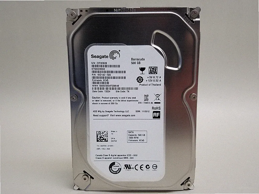 Seagate Barracuda ST500DM002 500 GB SATA III 3.5 in Desktop Hard Drive